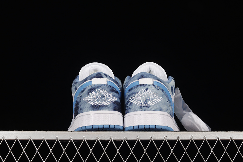 Air Jordan 1 Low Washed Denim White/Dutch Blue/White 7