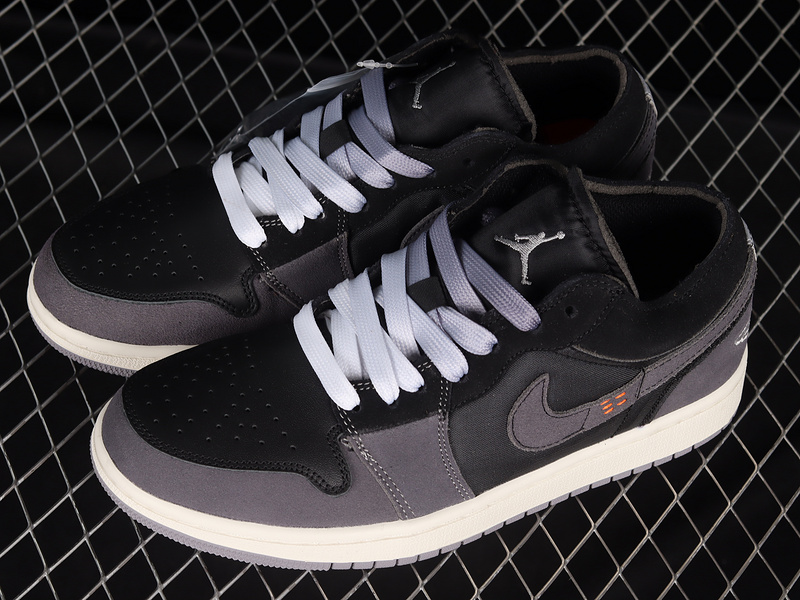 Air Jordan 1 Low Se Craft Inside Out Black/Light Graphite/Sail/Cement Grey 7