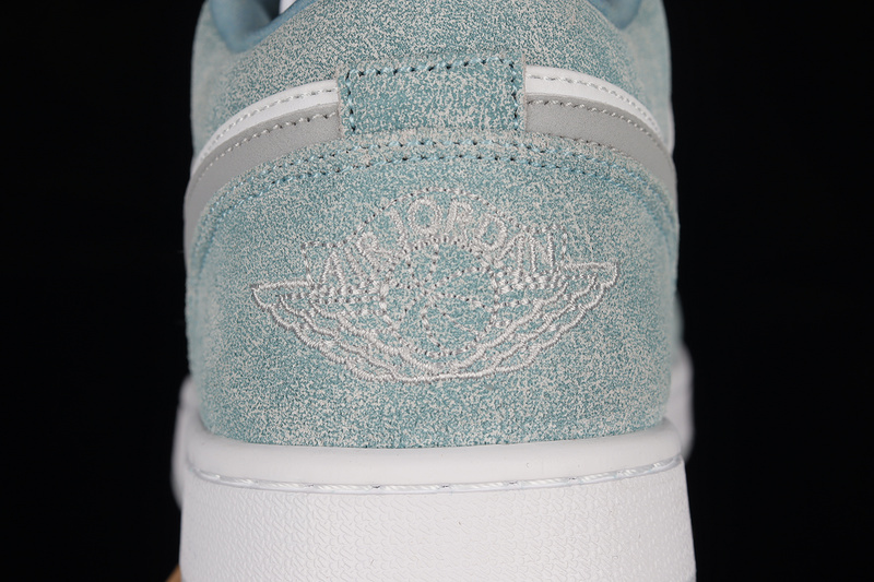 Air Jordan 1 Low New Emerald/White-Light Steel Grey 7