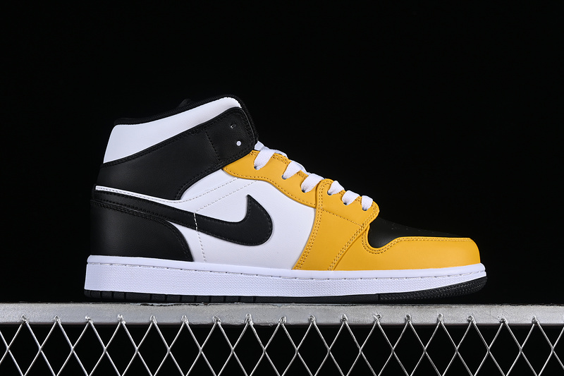 Air Jordan 1 Mid Yellow Ochre/Black/White/Yellow Ochre 9