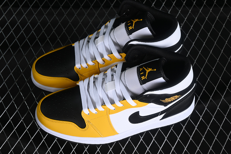 Air Jordan 1 Mid Yellow Ochre/Black/White/Yellow Ochre 21