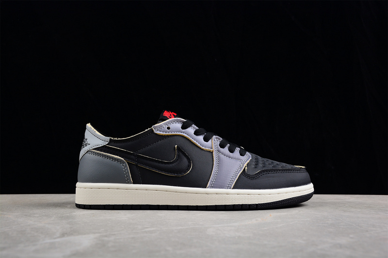 Air Jordan 1 Retro Low Black/Dark Smoke Grey/Light Smoke Grey/Sail/Coconut Milk 25