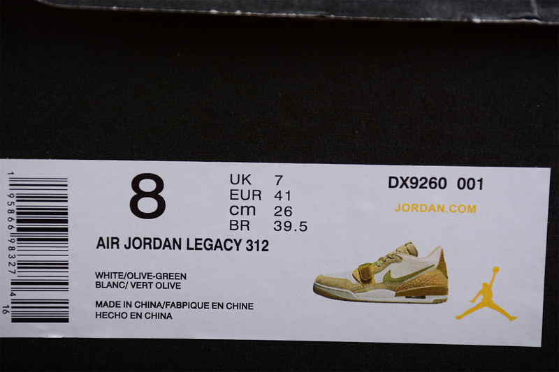 Air Jordan Legacy 312 White/Olive/Green 13