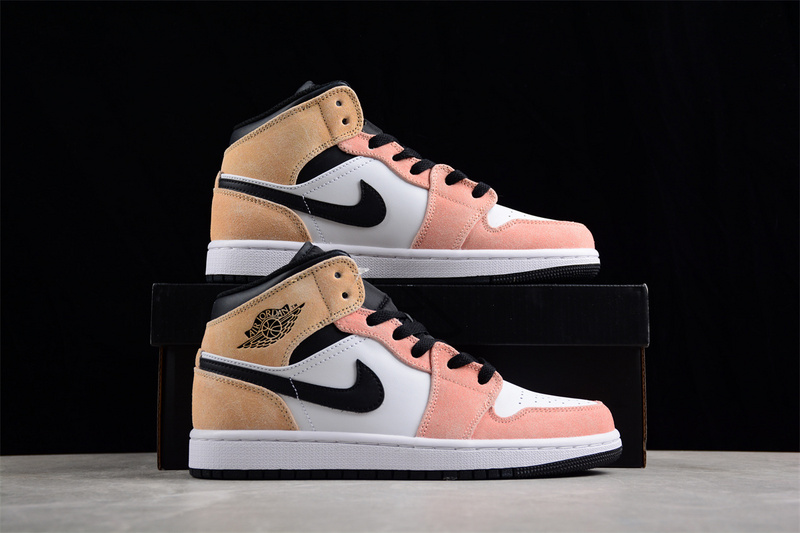 Air Jordan 1 Low Desert Berry Black/White/Orange 23