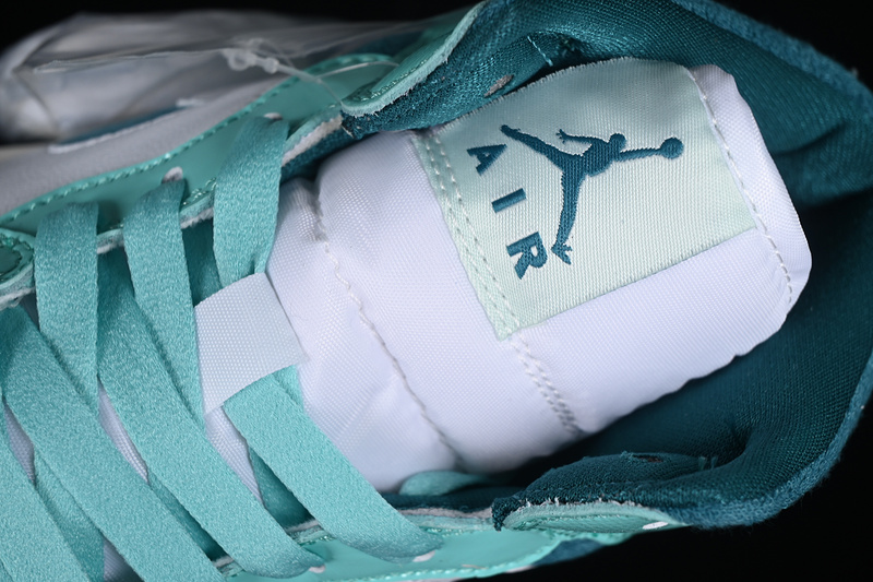 Air Jordan 1 Mid Bleached Turquoise/Barely Green/Sail/Sky Teal 25