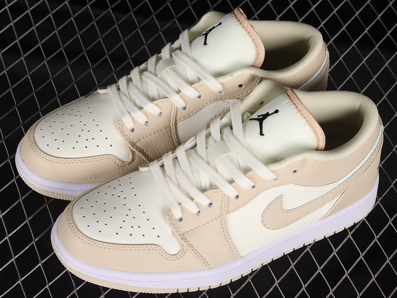 Air Jordan 1 Low Gcel Light Khaki/Beige/White-Red 29