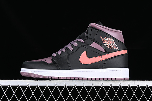 Air Jordan 1 Mid Se Black/Sky J Orange/Sky J Mauve/White 13