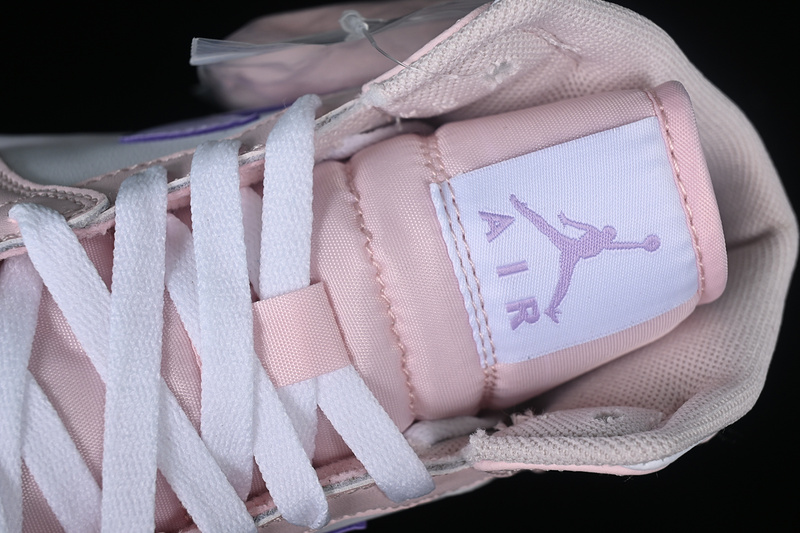 Air Jordan 1 Mid Pink Wash/Violet Frost/White 23