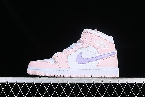 Air Jordan 1 Mid Pink Wash/Violet Frost/White 31