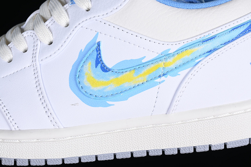 Air Jordan 1 Low Born To Fly White/Blue 5