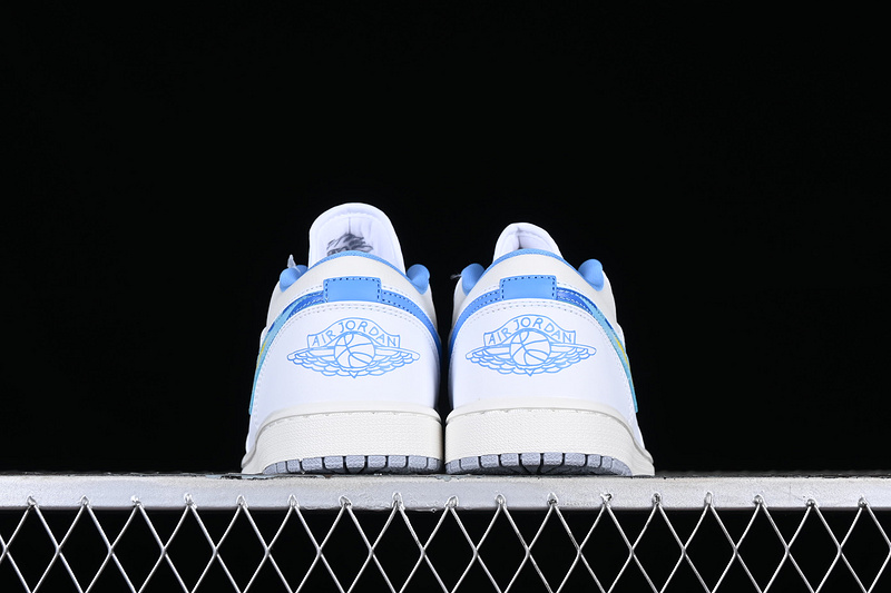 Air Jordan 1 Low Born To Fly White/Blue 25