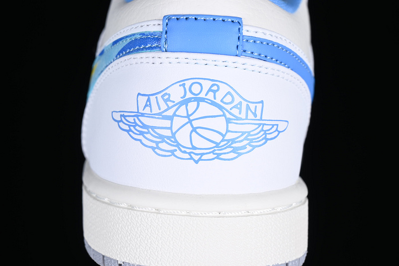 Air Jordan 1 Low Born To Fly White/Blue 27