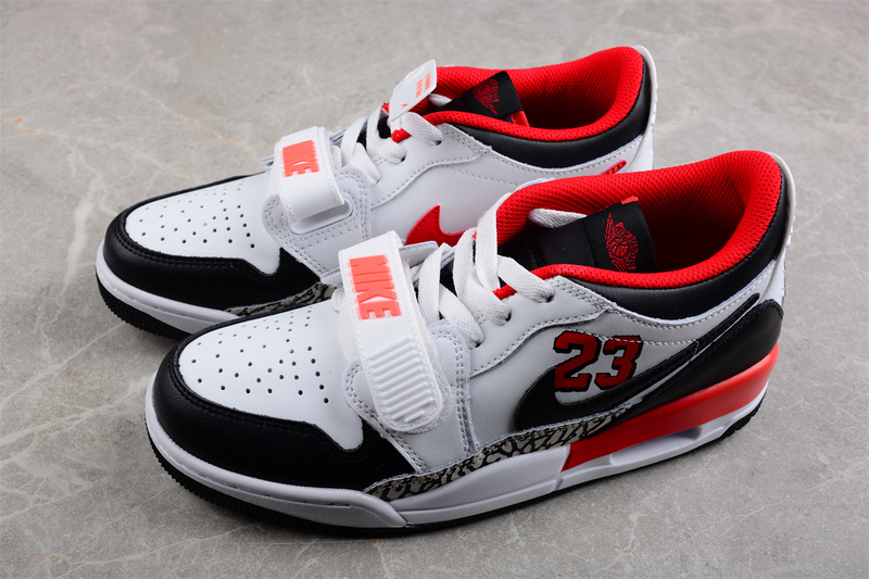 Jordan Legacy 312 Low 23 White/Black/Red 5