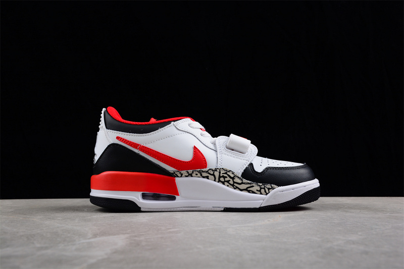 Jordan Legacy 312 Low 23 White/Black/Red 13