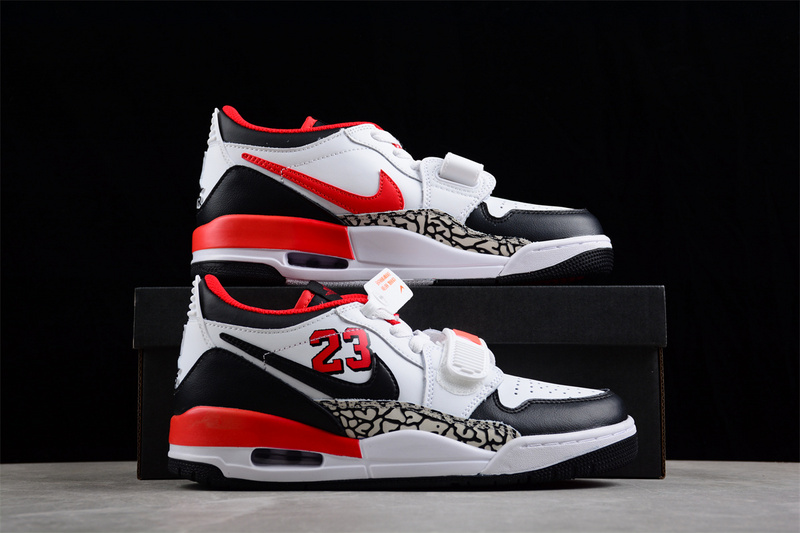 Jordan Legacy 312 Low 23 White/Black/Red 17