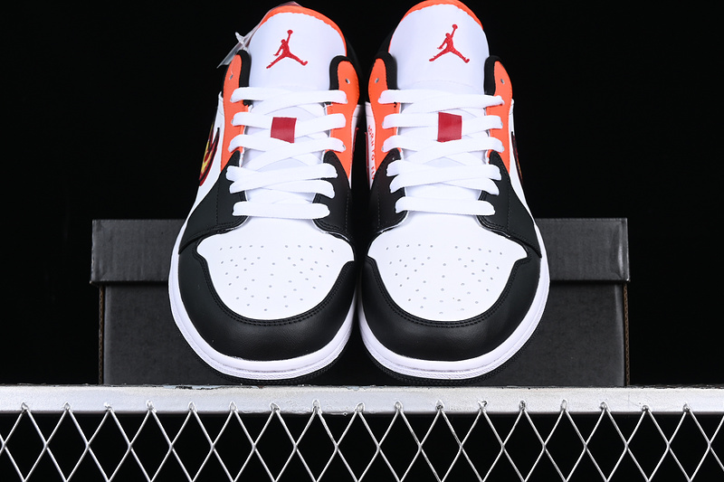 Air Jordan 1 Low Flaming Swoosh White/Red/Black/Orange 11