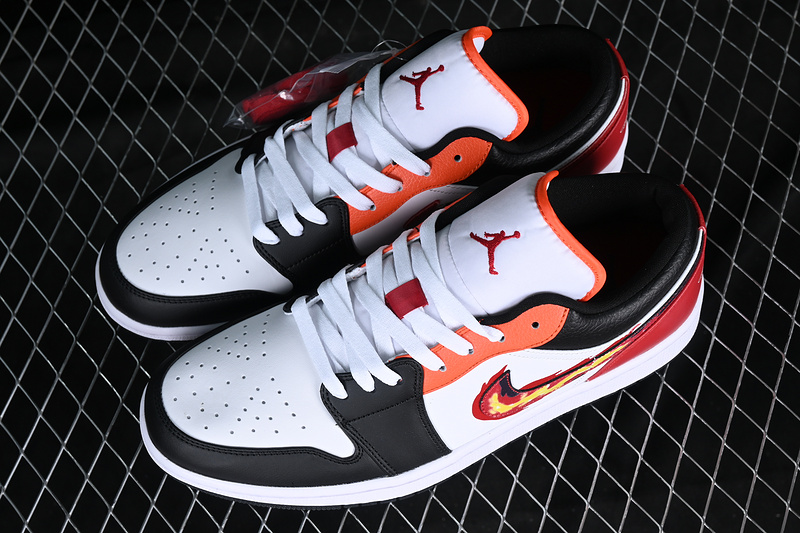 Air Jordan 1 Low Flaming Swoosh White/Red/Black/Orange 17