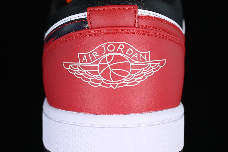 Air Jordan 1 Low Flaming Swoosh White/Red/Black/Orange 25