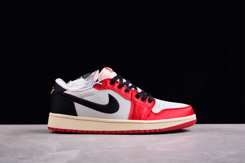 Trophy Room Air Jordan 1 Low Black/Varsity Red/Muslin/Baltic Blue/Yellow Strike 29