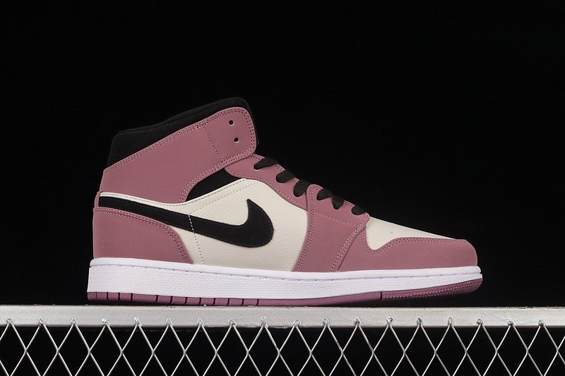 Air Jordan 1 Mid Se White/Berry Pink/Black 15