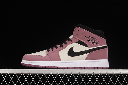 Air Jordan 1 Mid Se White/Berry Pink/Black 21