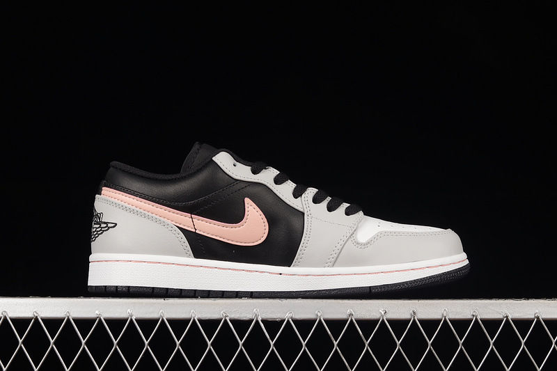 Air Jordan 1 Low Grey Fog Black/Grey Fog/White/Bleached Coral 9