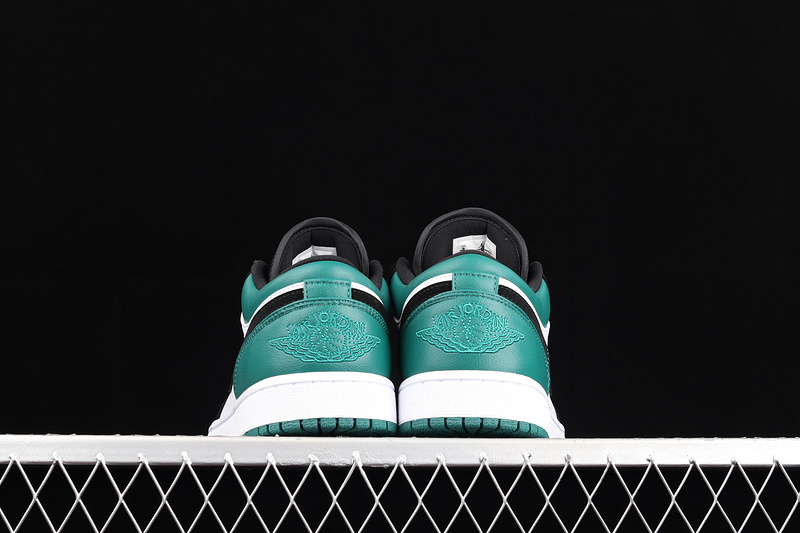 Air Jordan 1 Low White/Black-Mystic Green 13