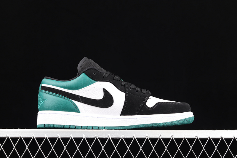 Air Jordan 1 Low White/Black-Mystic Green 21