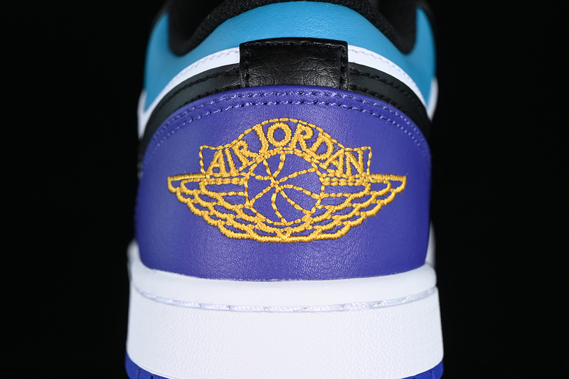 Air Jordan 1 Low White/Black/Blue/Purple 11