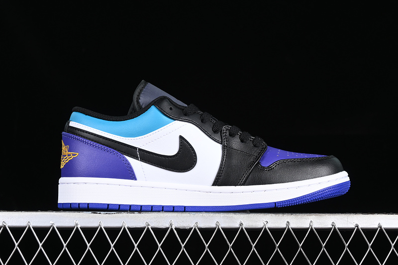 Air Jordan 1 Low White/Black/Blue/Purple 21