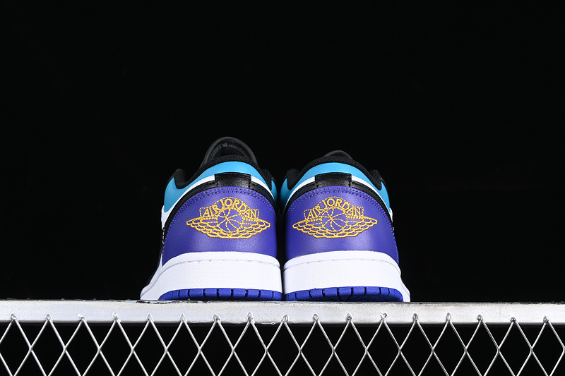 Air Jordan 1 Low White/Black/Blue/Purple 31