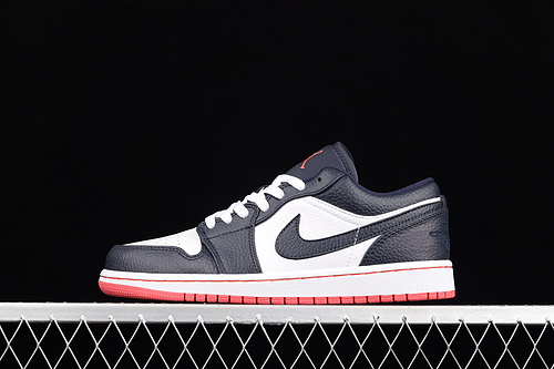 Air Jordan 1 Retro Low Obsidian/Ember Glow-White 5