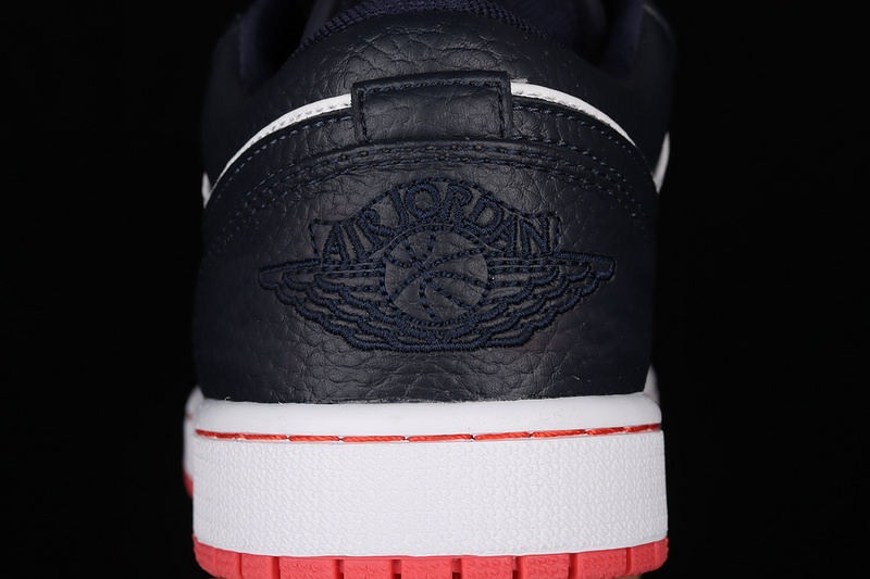 Air Jordan 1 Retro Low Obsidian/Ember Glow-White 11