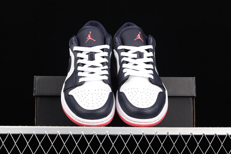 Air Jordan 1 Retro Low Obsidian/Ember Glow-White 27