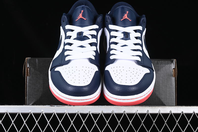 Air Jordan Aj1 White/Blue/Red 5