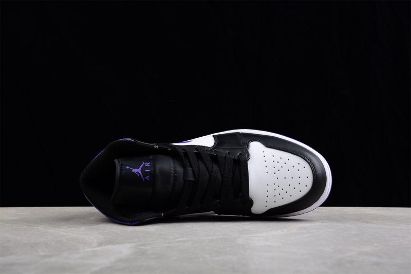 Air Jordan 1 Mid White/Black/Court Purple 29