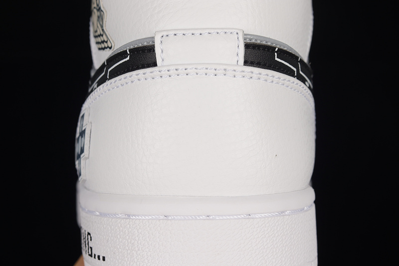 Air Jordan 1 Mid Ps5 White/Black/Light Grey 19