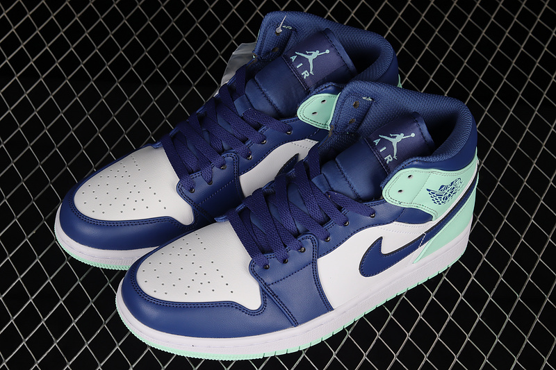 Air Jordan 1 Mid Mystic Navy/Mint Foam/White 17