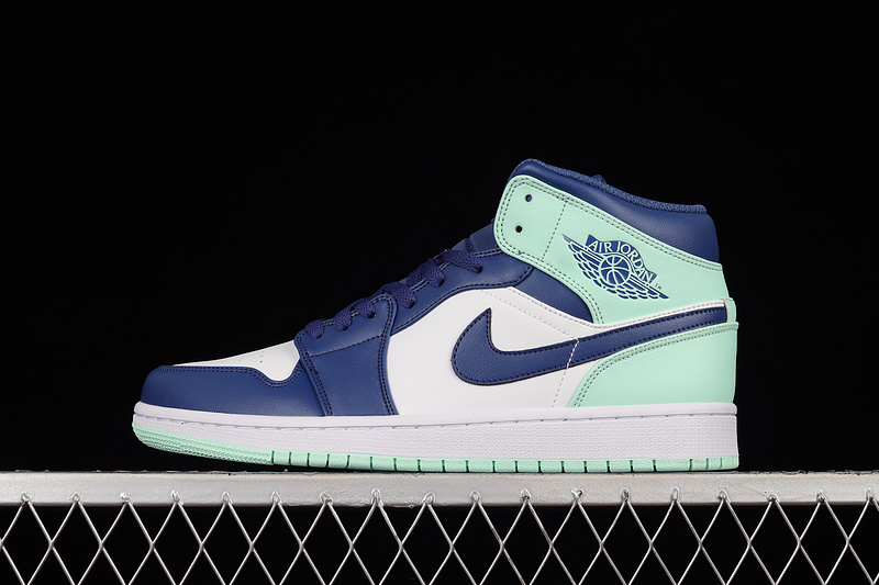 Air Jordan 1 Mid Mystic Navy/Mint Foam/White 25