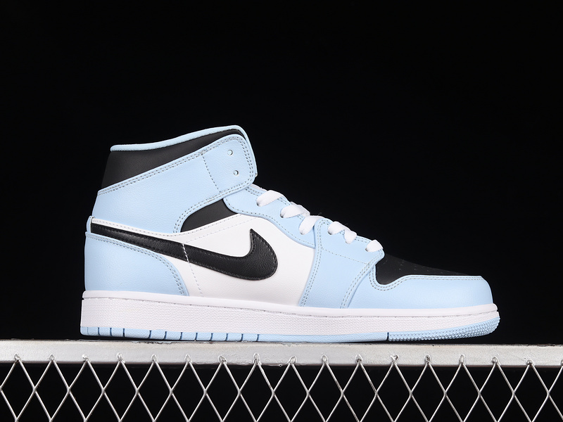 Air Jordan 1 Mid Gs Ice Blue/Black/Sail/White 27