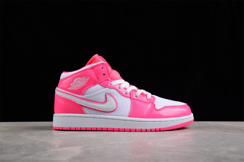 Air Jordan 1 Mid Gs 'Hyper Pink/White 7