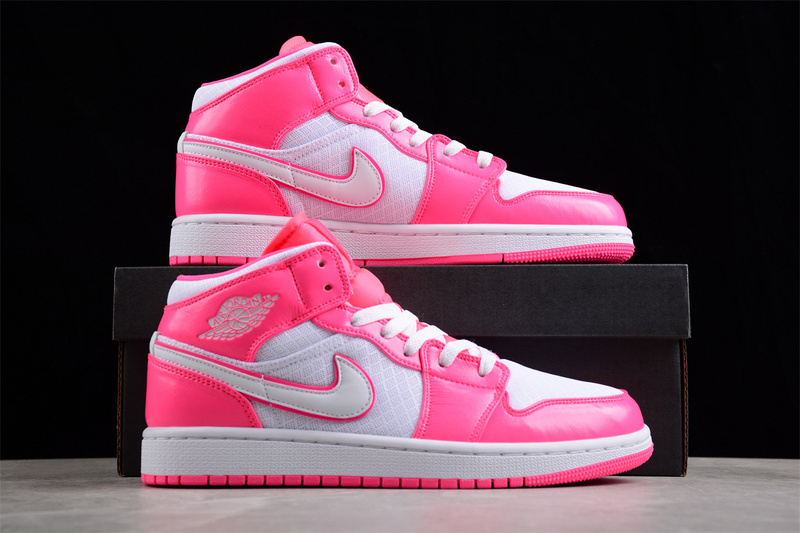 Air Jordan 1 Mid Gs 'Hyper Pink/White 27