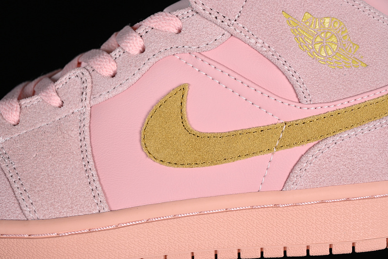 Air Jordan 1 Mid Yellow/Pink/Grey 27