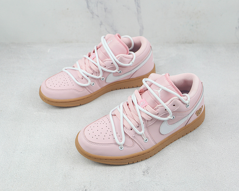 Air Jordan 1 Low White/Sakura Pink/Gum 17