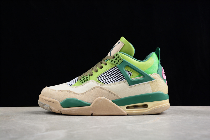 Air Jordan 4 Retro White/Grey/Brown/Green 9