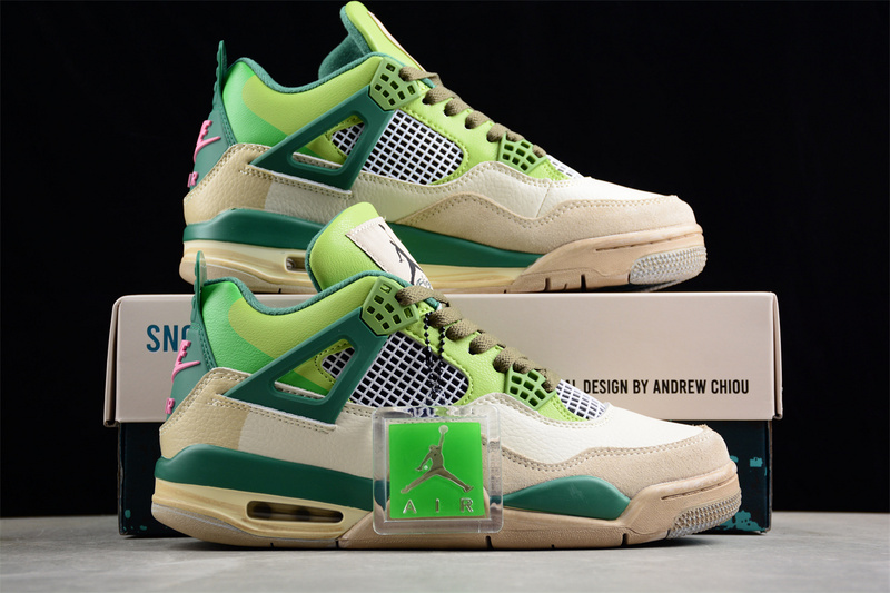 Air Jordan 4 Retro White/Grey/Brown/Green 31