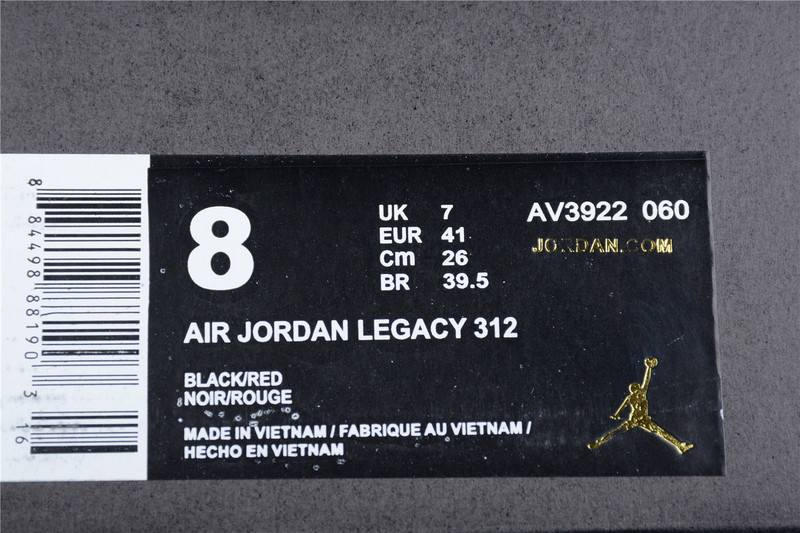 Air Jordan Legacy 312 Black/Fire Red/White 31