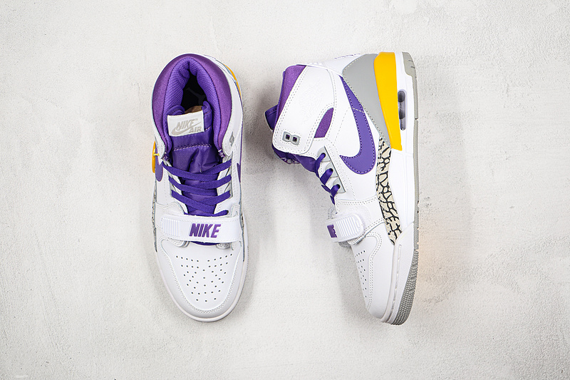 Jordan Legacy 312 Lakers White/Field Purple-Amarillo 15