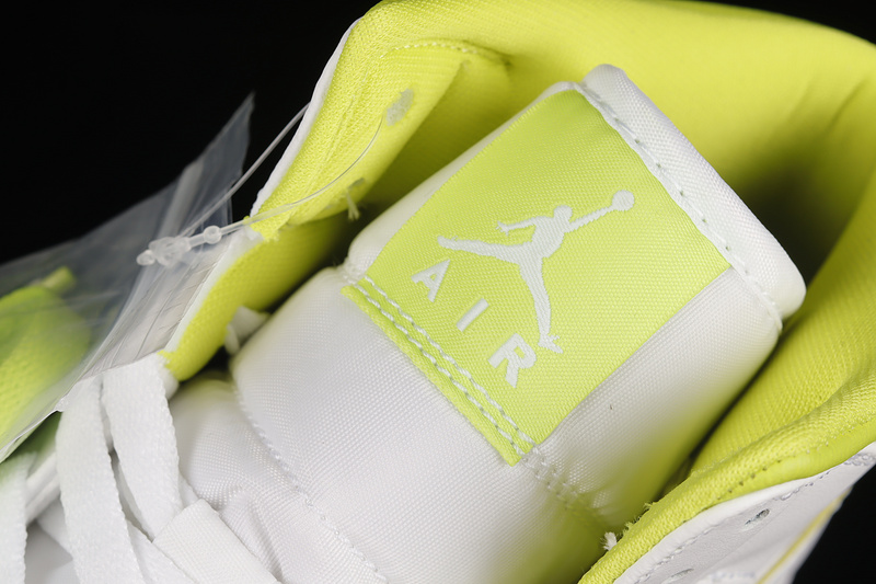 Air Jordan 1 Mid White/Lime 15