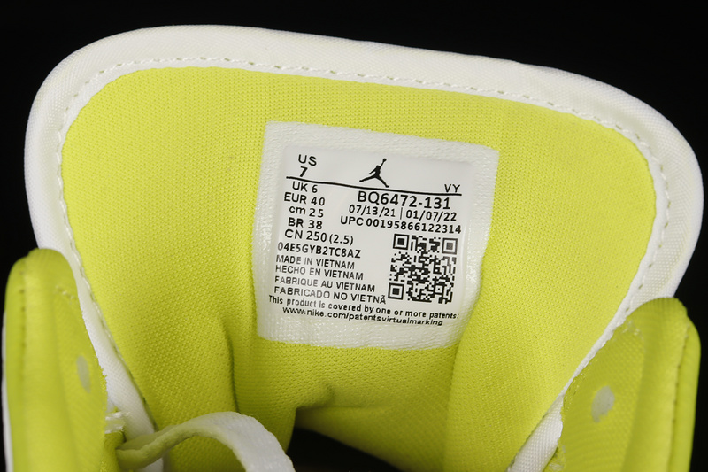 Air Jordan 1 Mid White/Lime 27